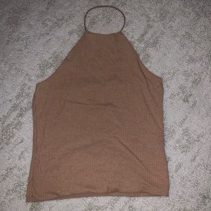 Sand Color Halter Tank Too
